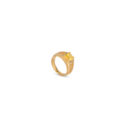 Men Citrine Stone Ring