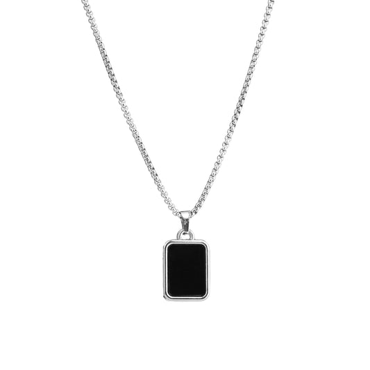 Silver Tag Pendant Chain (22inch)