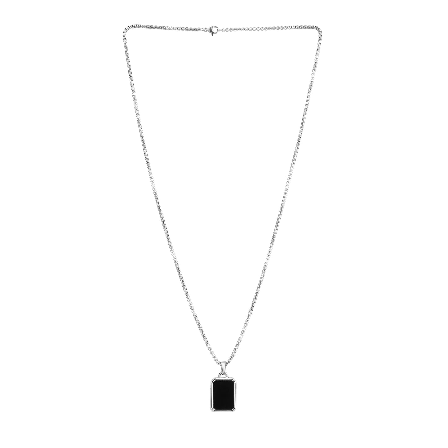 Silver Tag Pendant Chain (22inch)