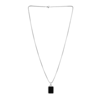 Silver Tag Pendant Chain (22inch)