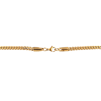 Mens Gold Cuban Chain - 21.5 Inch