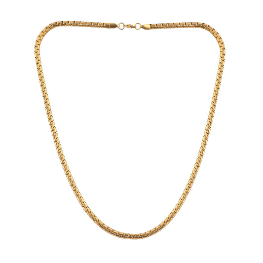 Mens Gold Cuban Chain - 22 Inch