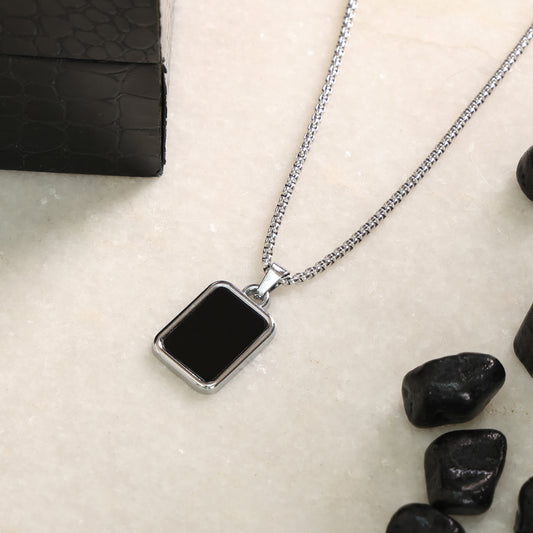 Silver Tag Pendant Chain (22inch)