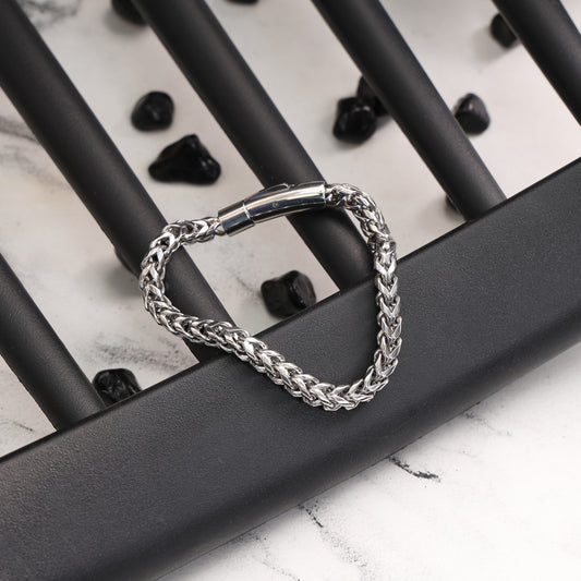 Silver Cuban Bracelet (23CM)