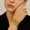 Golden Snake Wrap Bracelet