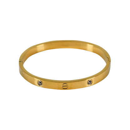Golden Finish Bangle Gold Bracelet for Women – featured in stylish bracelet models perfect for modern ethnic styling