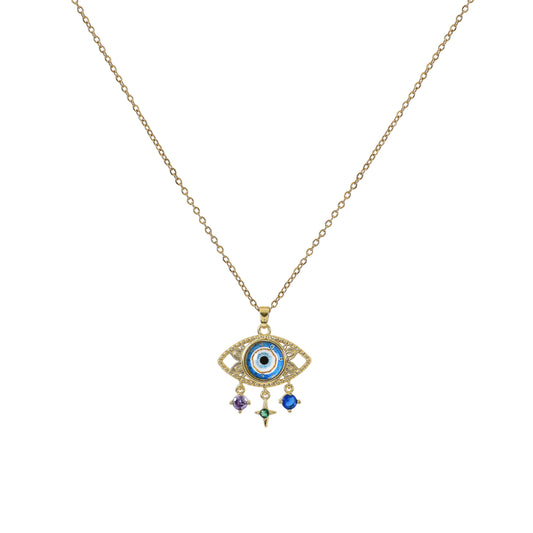 Evil Eye Sphere Pendant Necklace for Women – a thoughtful birthday gift for friends with protective meaning