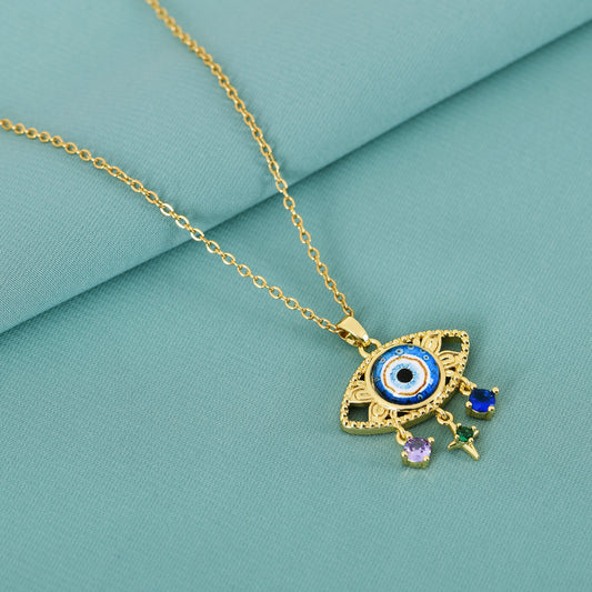 Evil Eye Sphere Pendant Necklace for Women – a perfect party wear necklace with elegant charm