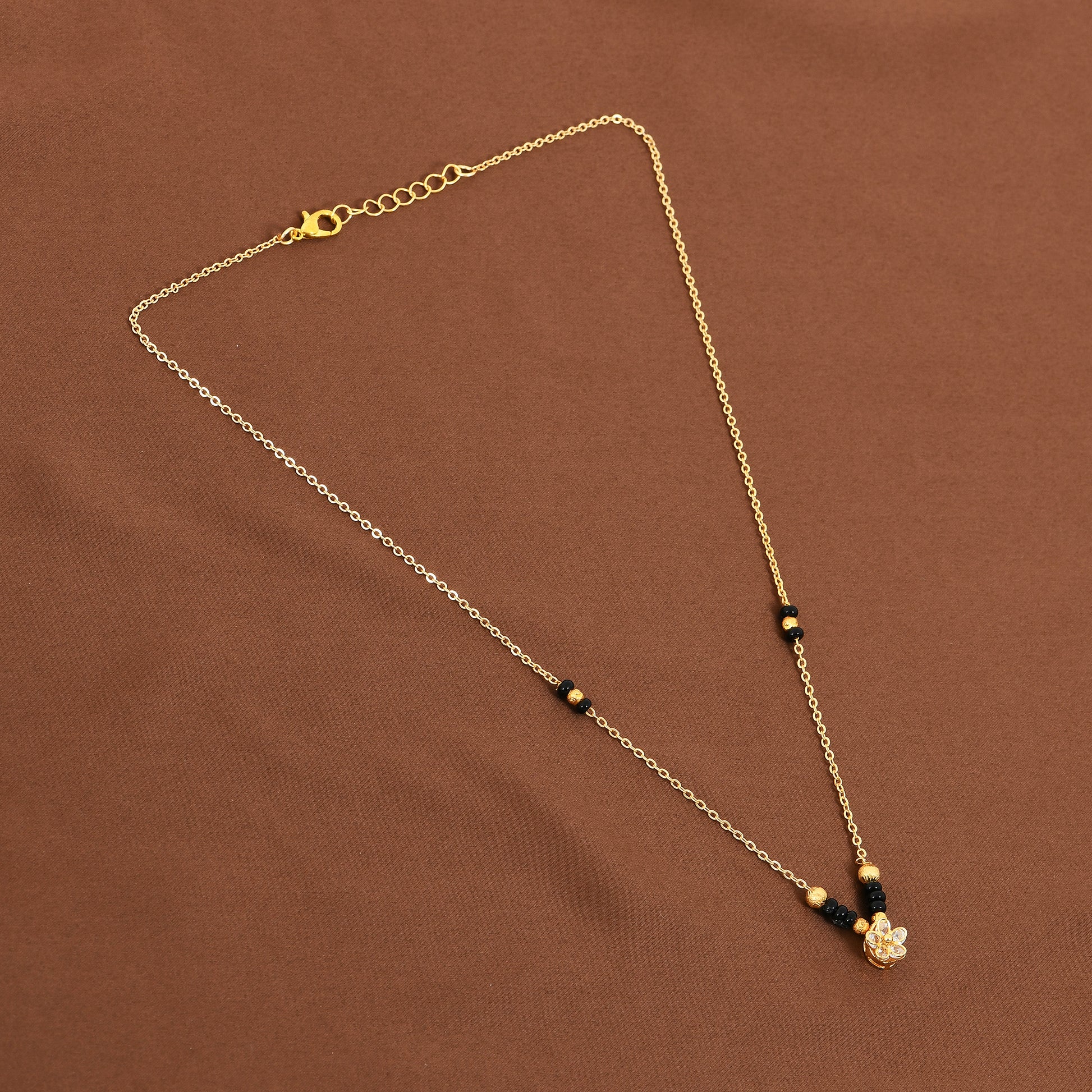 Gold CZ Charm Mangalsutra for Women – perfect choice for mangalsutra online shopping