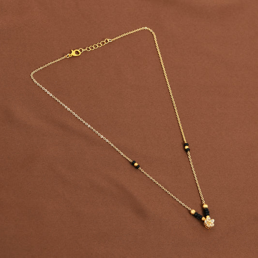 Gold CZ Charm Mangalsutra for Women – perfect choice for mangalsutra online shopping