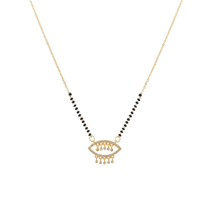 Gold Evil Eye Mangalsutra for Women – elegant and protective evil eye mangalsutra design