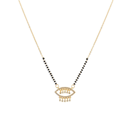 Gold Evil Eye Mangalsutra for Women – elegant and protective evil eye mangalsutra design
