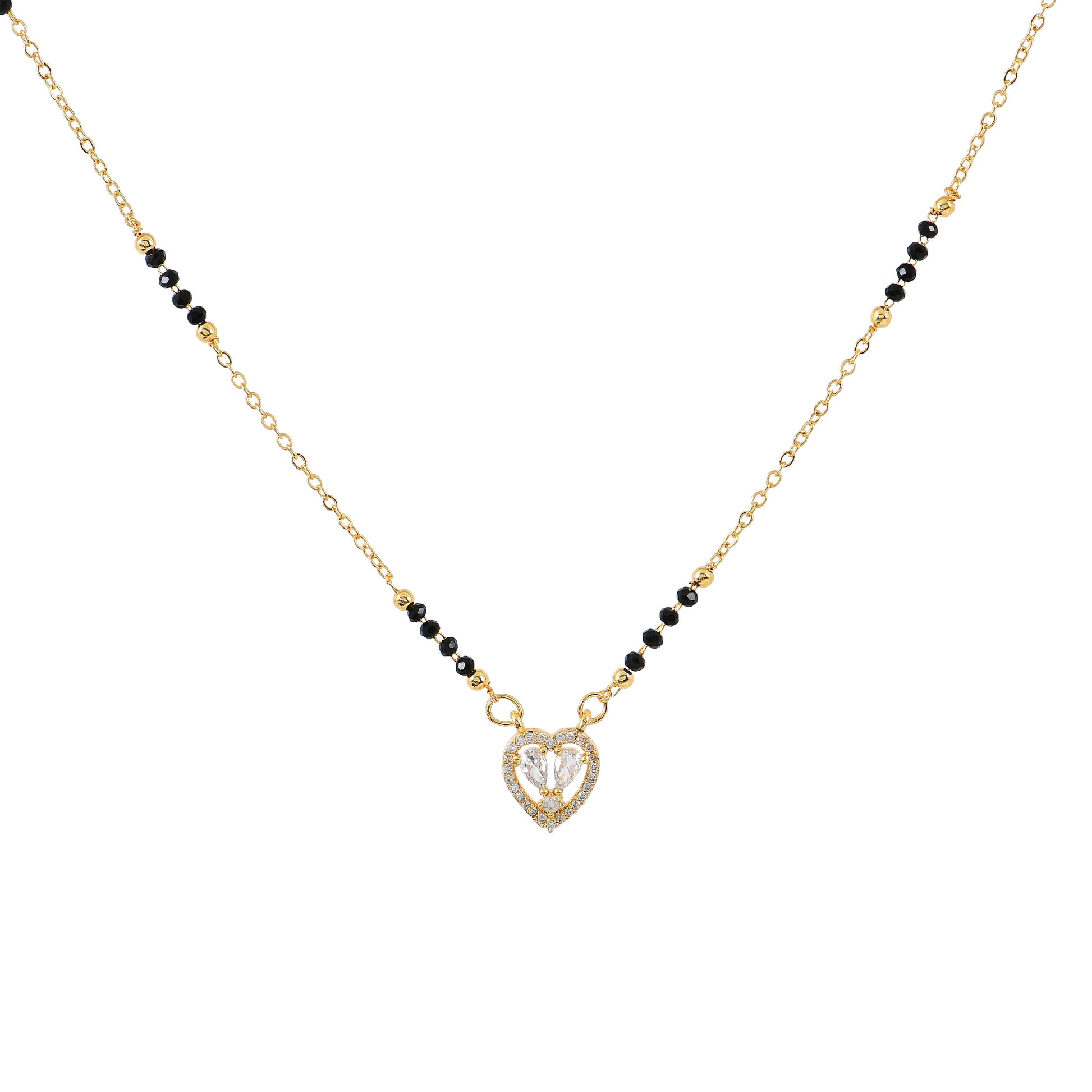 Gold Heart Mangalsutra for Women – premium quality artificial mangalsutra