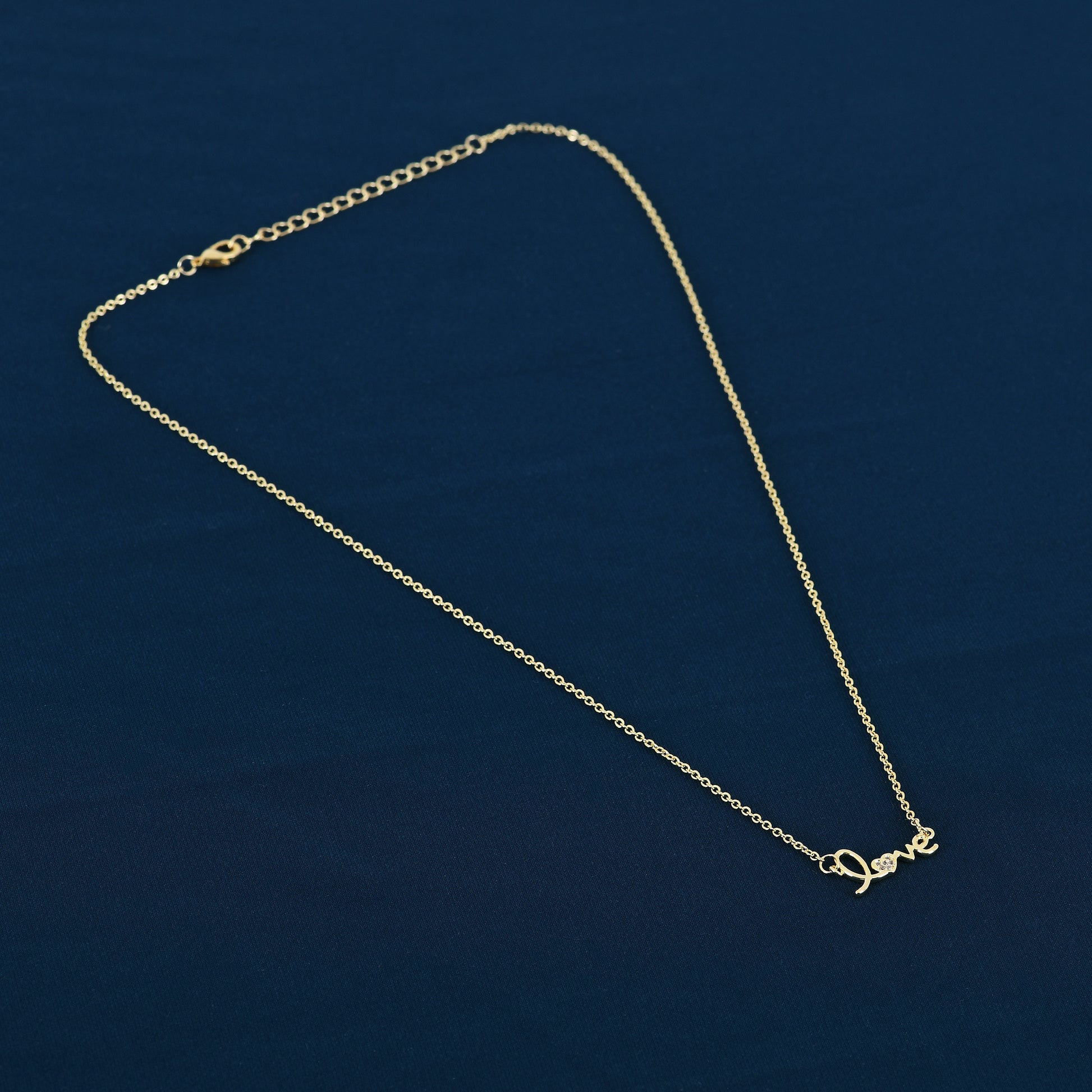 Gold Love Letter Necklace For Women – ideal birthday gift for wife with heartfelt gold lettering