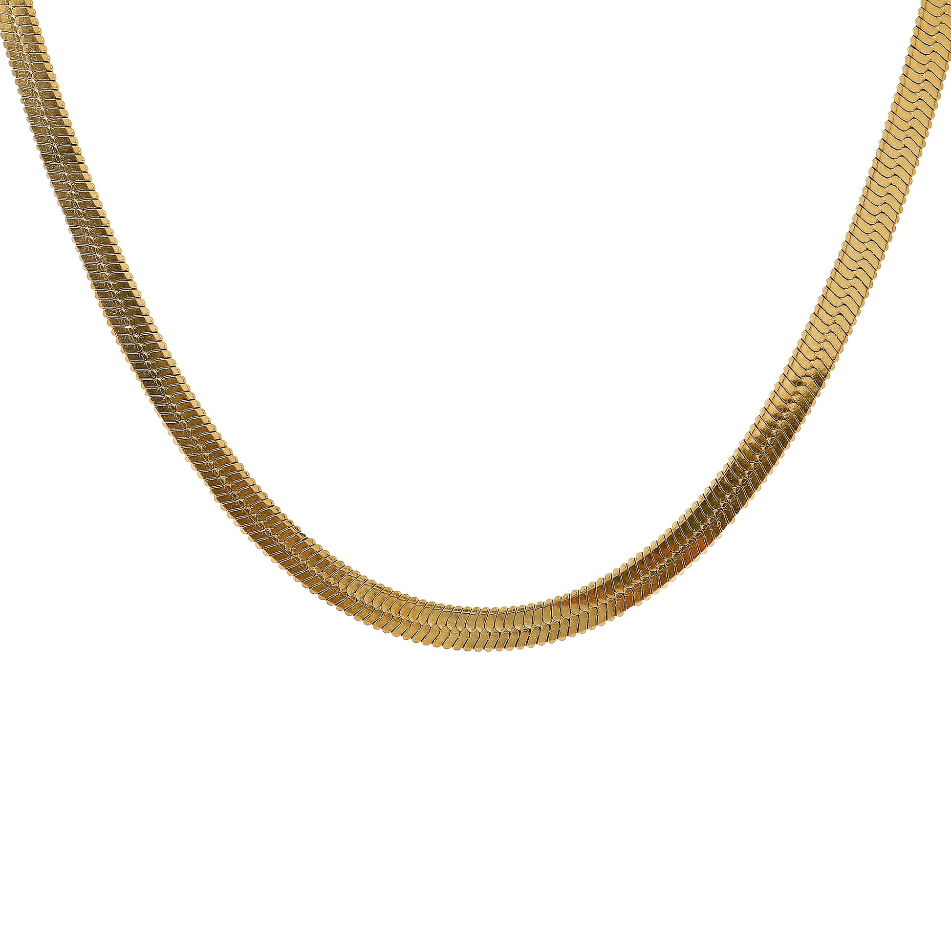 Gold Plated Snake Chain for Women – trendy snake chain necklace in gold plating for a sleek look
