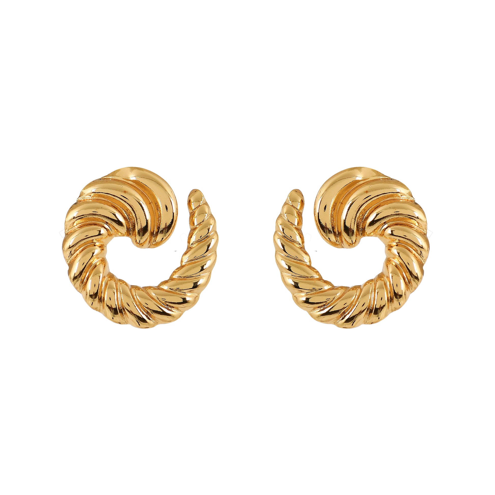 Gold Twisted Hoop Earrings For Women – elegant and versatile gold hoop earrings for everyday style