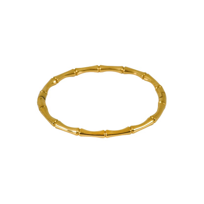 Golden Bamboo Minimalist Bracelet – stylish and latest bracelet design ideal for modern women