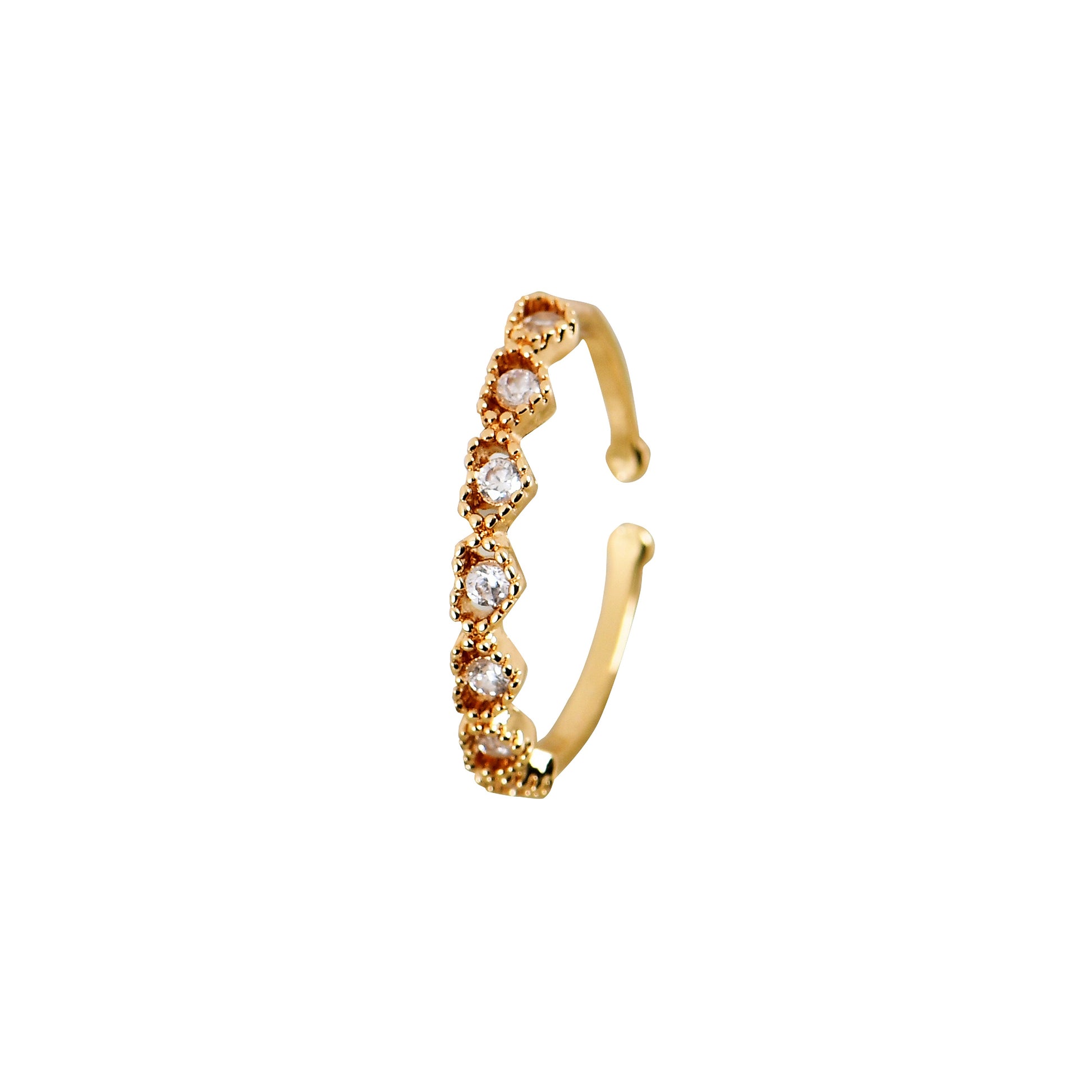 Golden Crown AT CZ Ring For Women – trendy diamond rings online for everyday and special occasions

