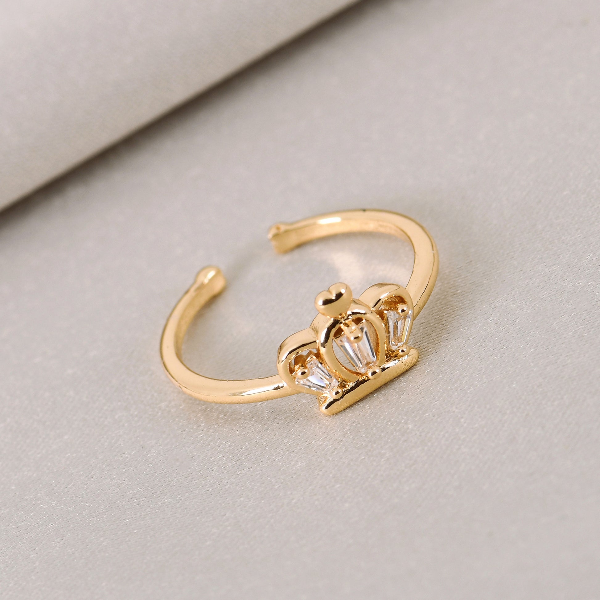 Golden Crown CZ Ring for Women featuring unique ring designs for modern style and flair