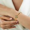 Golden Screw With Stone Bracelet for Women – elegant gold-toned stone bracelets for every occasion
