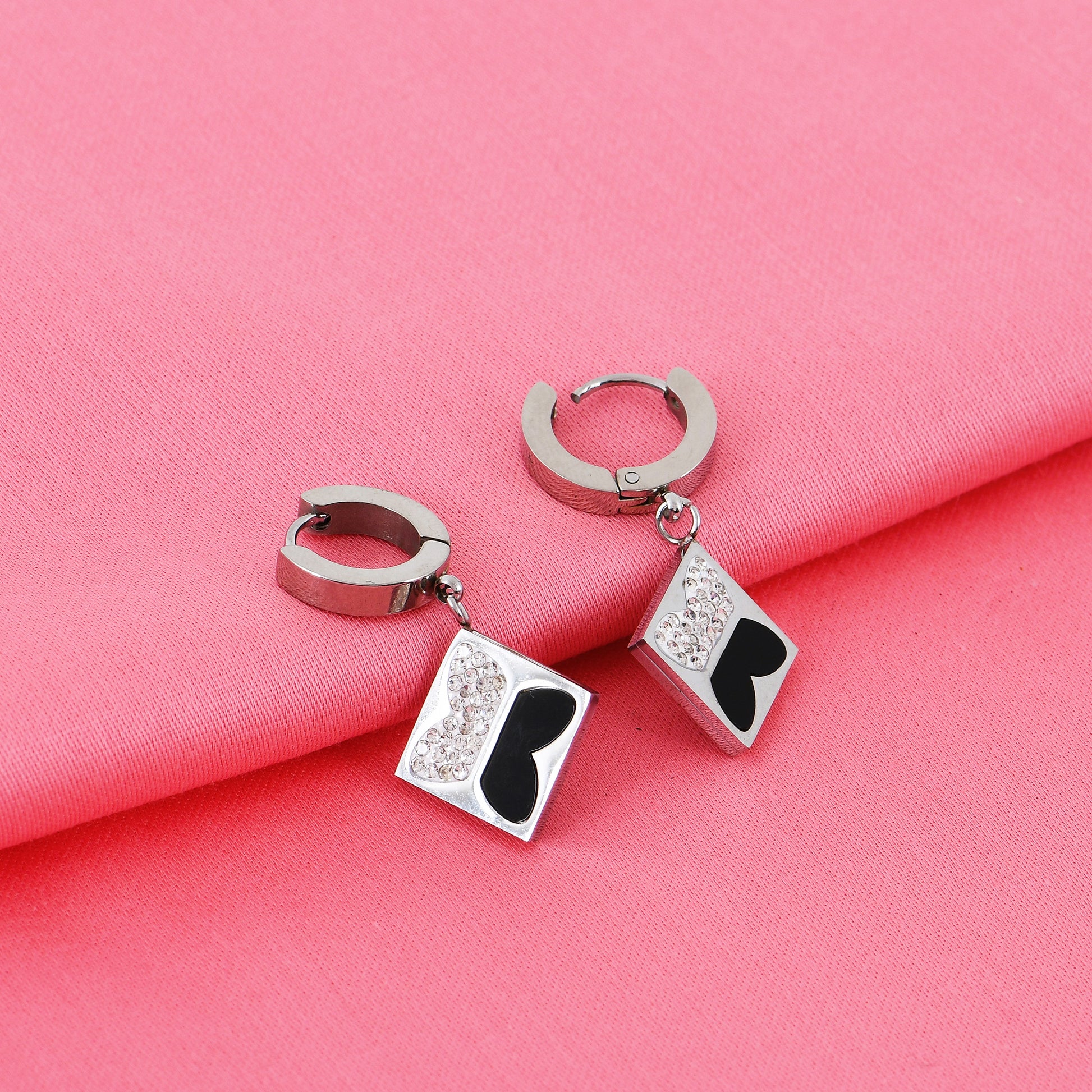 Silver Butterfly Drop Earrings For Women – sparkling women's diamond drop earrings for a chic look