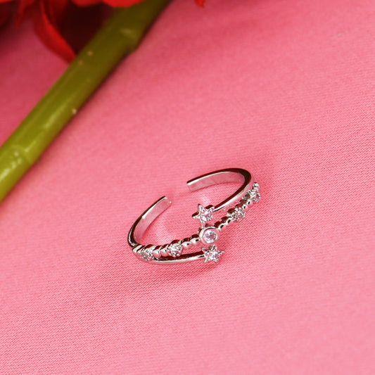 Silver Celestial Star Ring for Women – stylish silver rings for women with elegant star design