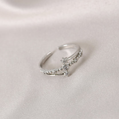 Silver Celestial Star Ring for Women – delicate and modern star ring perfect for daily or festive wear