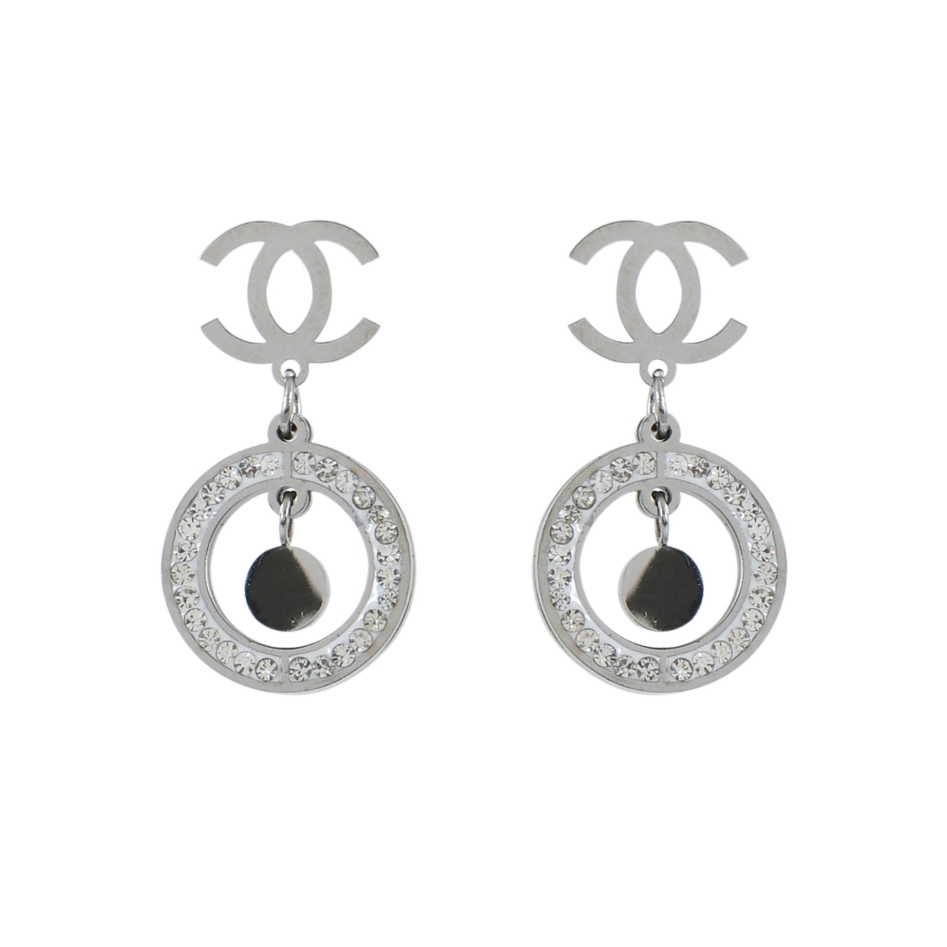 Silver Crystal Drop Earrings for Women – classy ladies drop earrings designed for modern fashion