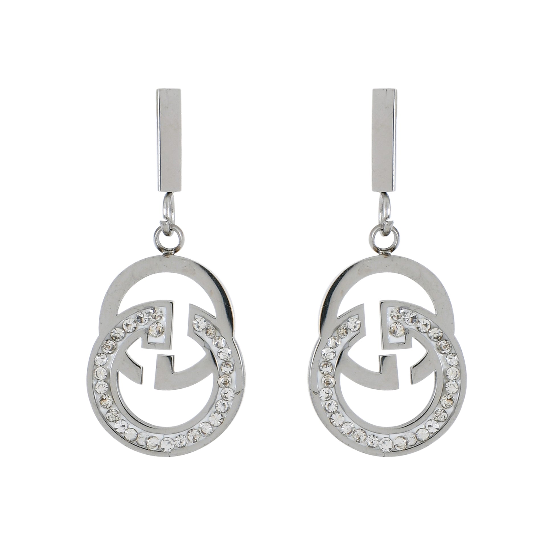 Silver Glam Dangle Silver Earrings For Women – stylish silver hoop earrings for women in modern design