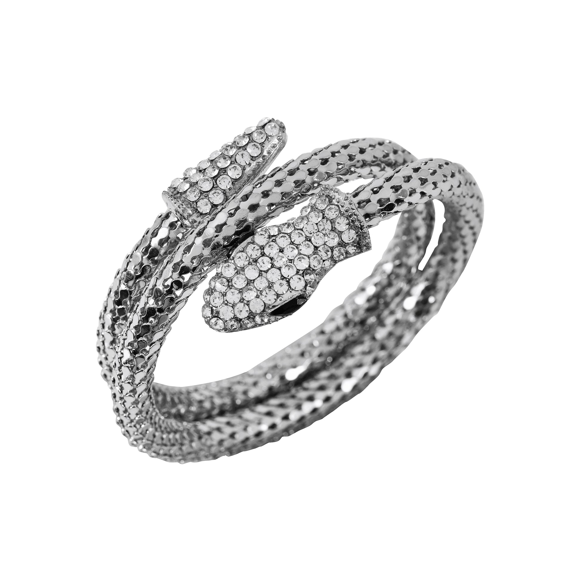 Silver Snake Wrap CZ Bracelet for Women – affordable bracelet price with premium finish and elegant design