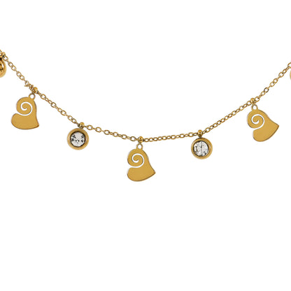Spiral Heart Diamond Tanmaniya Design Necklace – a must-have piece in women's jewelry necklaces collection